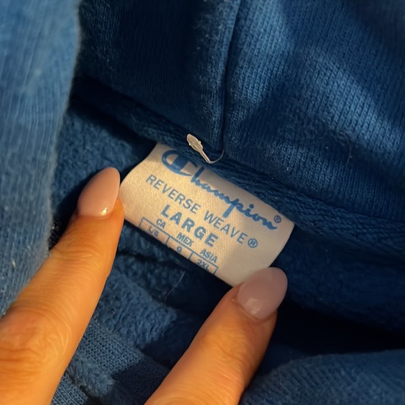 Royal Blue Champion Hoodie - Picture 2 of 3